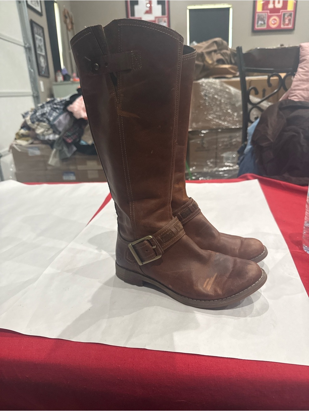 Timberland Brown Leather Over-the-Knee Riding Boots